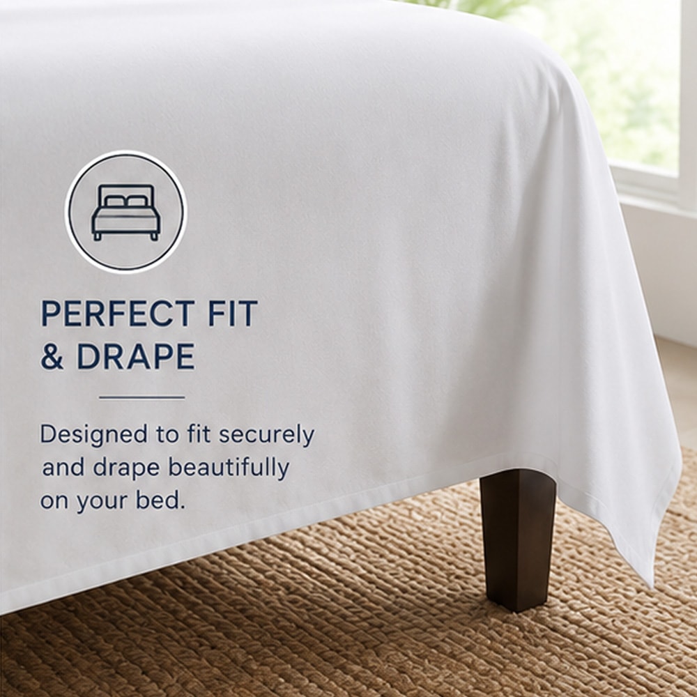 Premium White Flat Bed Sheet view 3