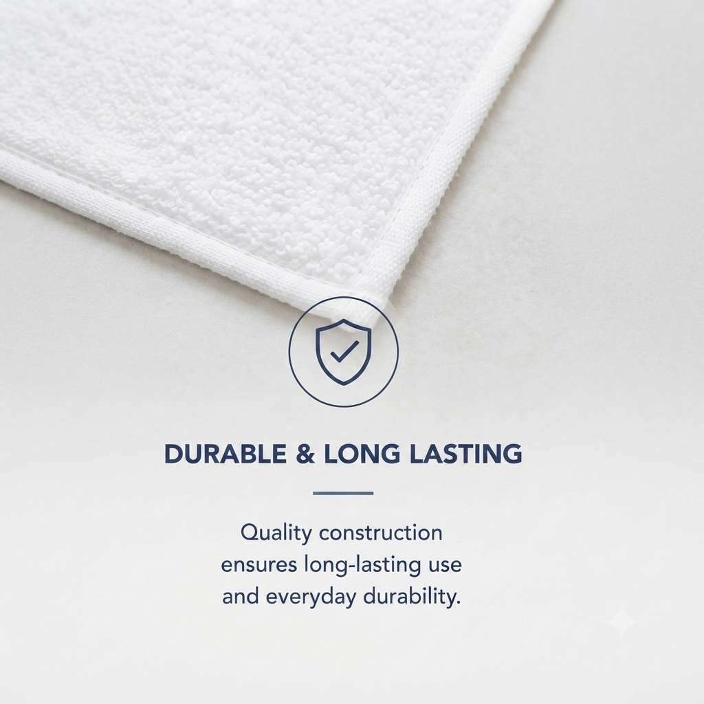 Pure Step Cotton White Bath Mat view 3