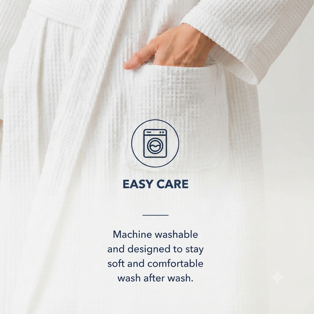 Spa Robe — Waffle Weave view 3